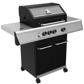 Grillfürst G310G 3-Brenner Gasgrill mit Hochtemperaturbrenner und Gusseisen Rosten - Hover