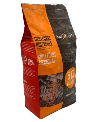 Grillfürst Holzkohle 5kg - aus ökologisch wertvoller Produktion - 100% Eindringerbusch aus Namibia - Hover
