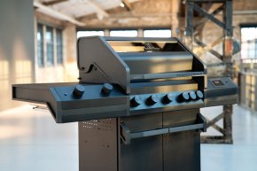 Grillfürst Independence P530E Smart Grill - mit WLAN-Modul, XXL Infrarotbrenner, Heckbrenner und Edelstahlrosten - Hover