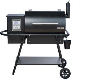 Moesta Pelletgrill Sheriff - Grillfürst Sonderedition - Mattschwarz - inkl. Abdeckhaube - Hover