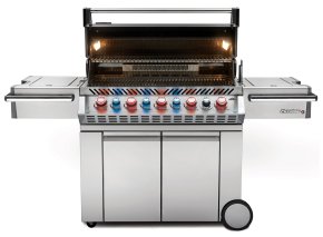 Napoleon Prestige Pro 665-3 Edelstahl Gasgrill inkl. Drehspieß - Modell 2025 - Hover