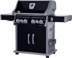 Napoleon Rogue SE 525 Gasgrill - all-black - mit Edelstahlrosten, Sizzle Zone und Heckbrenner - Grillfürst Edition inkl. Abdeckhaube im Karton - Modell 2024 - Hover