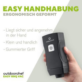 Outdoorchef Easy BBQ Vac Vakuumierer inkl. Starter Set - Kabelloser Einhand-Vakuumierer - Hover