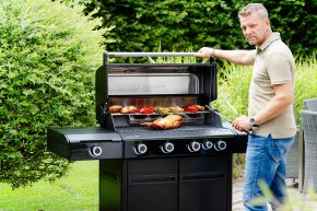 Outdoorchef Gasgrill - Grillstation HEAT X-445 RB mit Blazing/Cooking Zone, Heckbrenner und HEAT Regulator - NEU - Hover