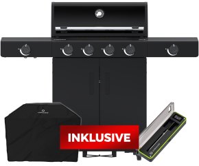 Outdoorchef Gasgrill - Grillstation HEAT C-435 RB mit Blazing Zone und Heckbrenner - inkl. Easy Check Thermometer und Abdeckhaube