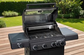 Rösle Gasgrill ALLFLAME Hero 4 - GRILLFÜRST EDITION mit Edelstahlrosten - inkl. Abdeckhaube - Hover