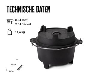 Grillfürst Dutch Oven BBQ Edition DO9 - Hover