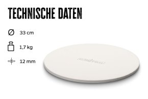 Ab 400,00€ Warenkorb kostenfrei dazu: Grillfürst Pizzastein Ø 33 cm - Hover